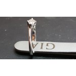 Solitaire ring gold and diamond ct 0.27